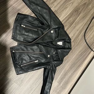 Toddler Faux Leather Motor Jacket